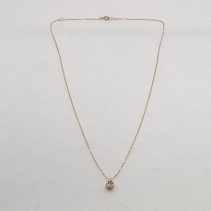 希少】18K/0.2ct天然ダイヤモンドネックレス - メルカリ