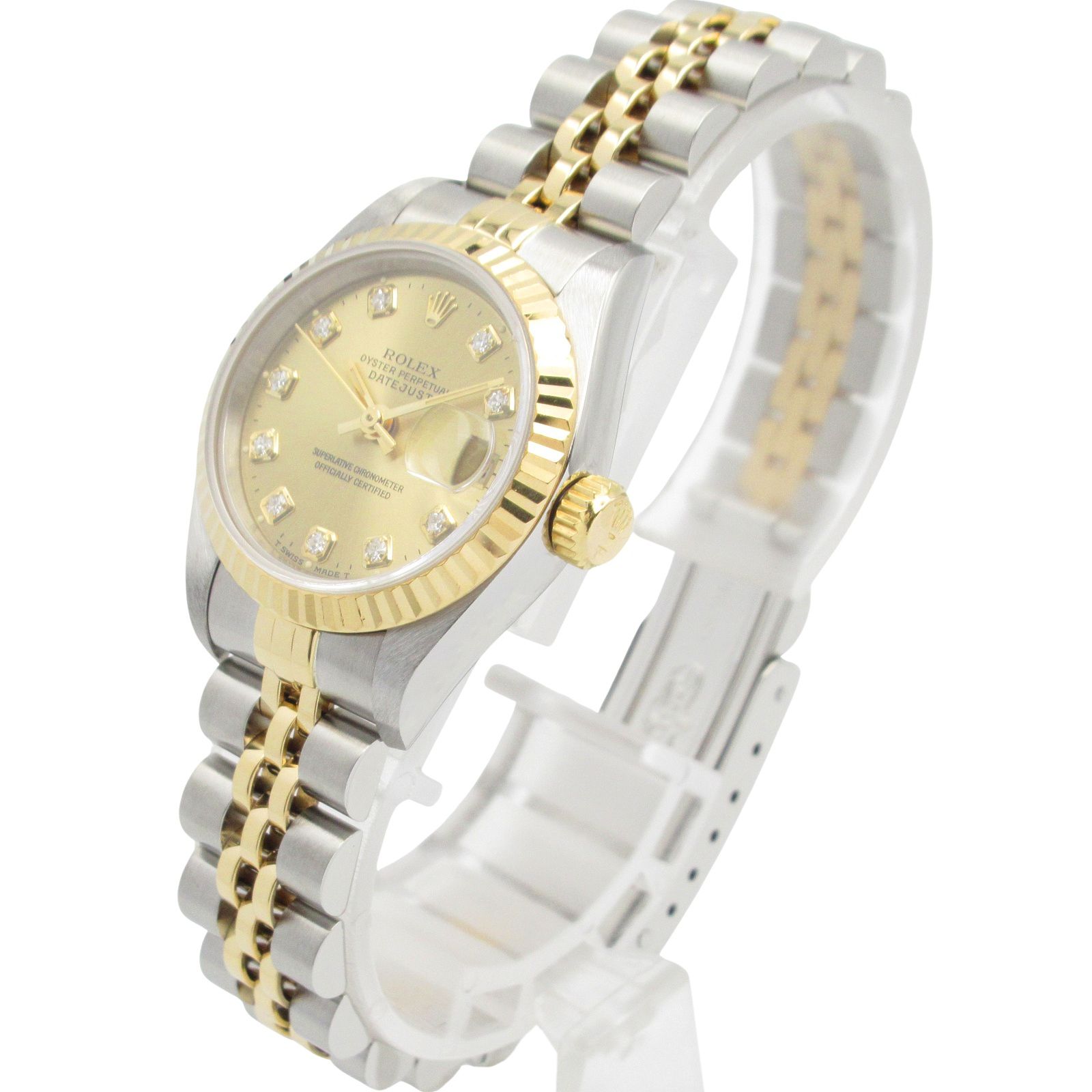 ROLEX ロレックスデイトジャスト10Pダイヤ69173 ROLEX ロレックス 69173G デイトジャスト 10P ダイヤモンド