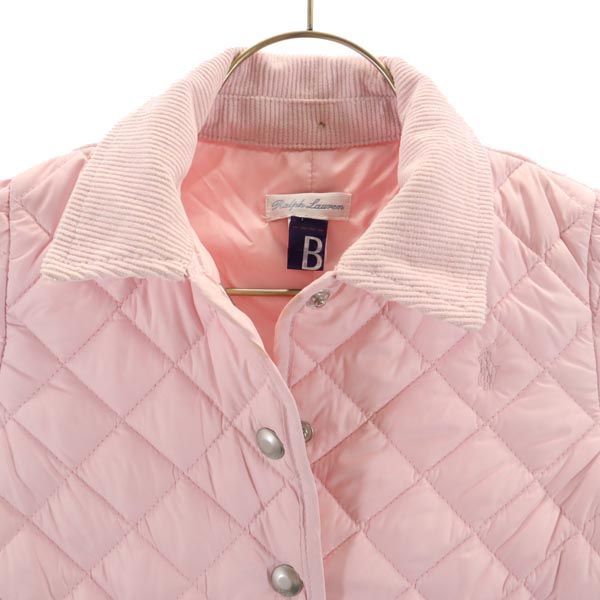 ラルフローレン 長袖 キルティングジャケット 90 ピンク系 RALPH