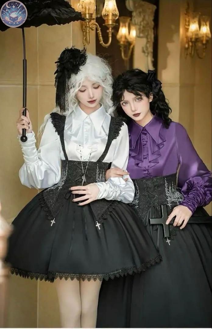 日本未入荷 Night of Thorns ゴスロリジャンパースカート ショート 双子ロリ