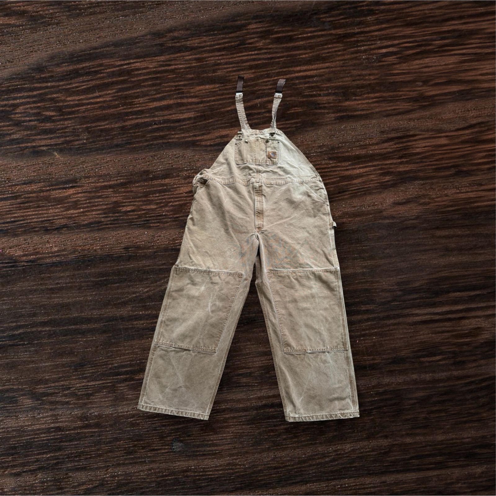Carhartt オーバーオール R08 ダック地 ブラウン USA製 90s 00s