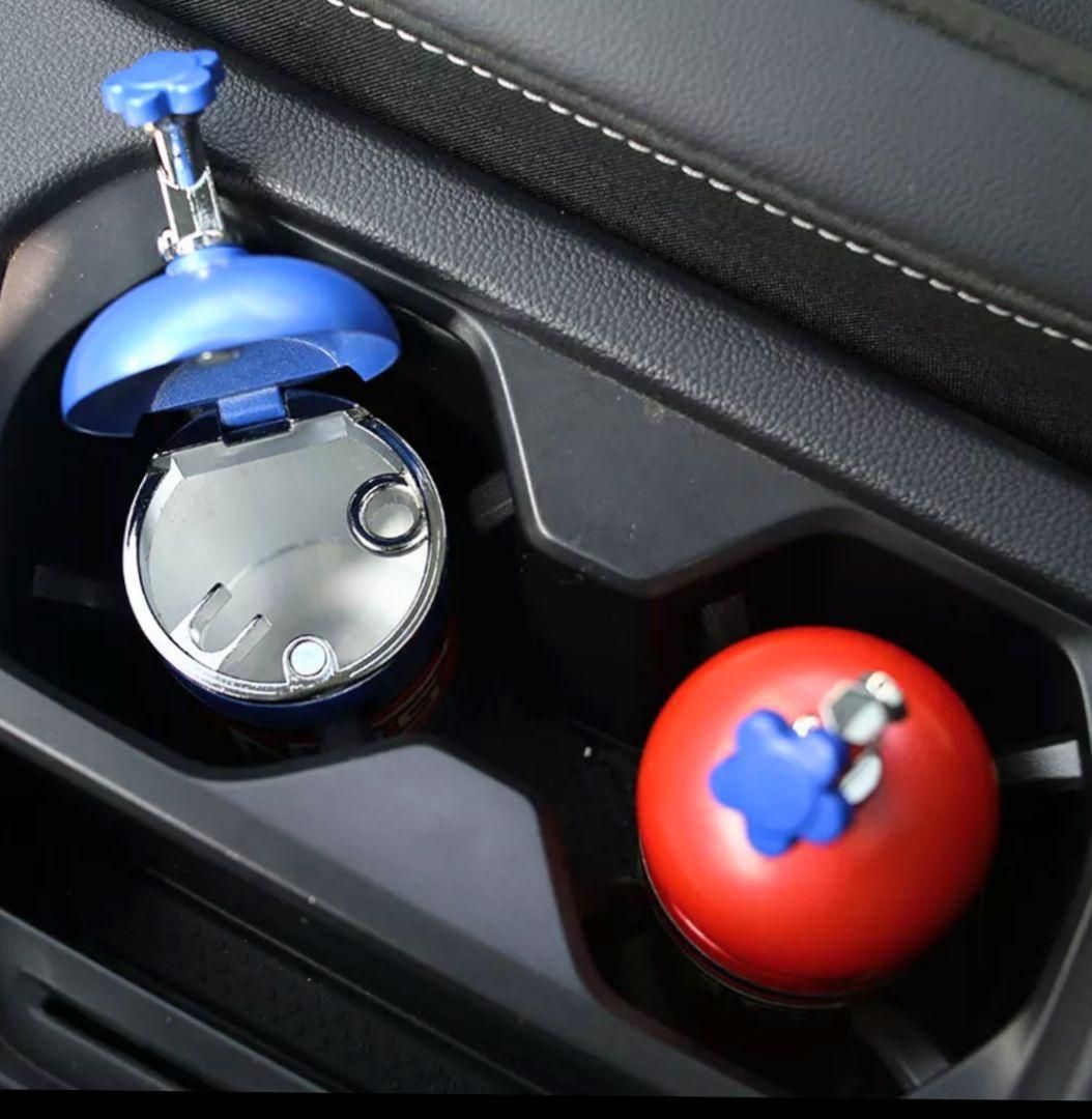 NOS 灰皿 ブルー / 携帯灰皿 ニトロ ボンベ かわいい プレゼント