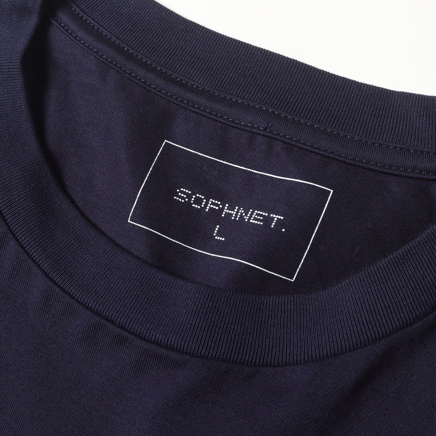 SOPHNET ソフネット Tシャツ ネイビー 紺 サイズ:L | 24SS プレーン