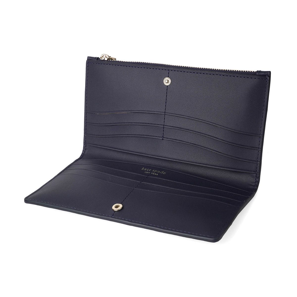 新品 ケイトスペード kate spade 長財布 ジップスリムウォレット ブルーマルチ 新品 ケイトスペード kate spade 長財布 ジップスリムウォレット