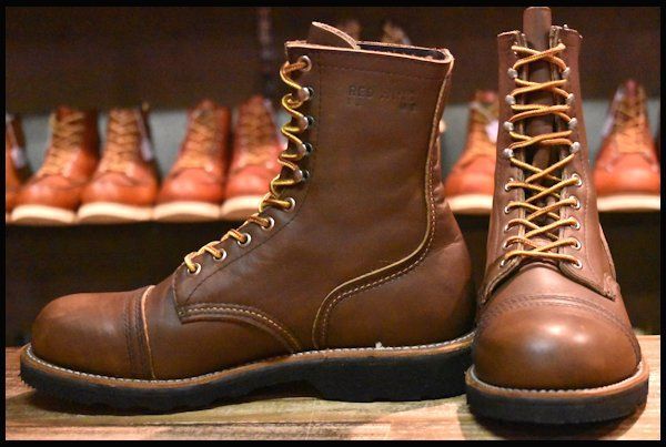 7D 良品 PT83 92年 12月刻印】レッドウィング 4415 茶 ブラウン
