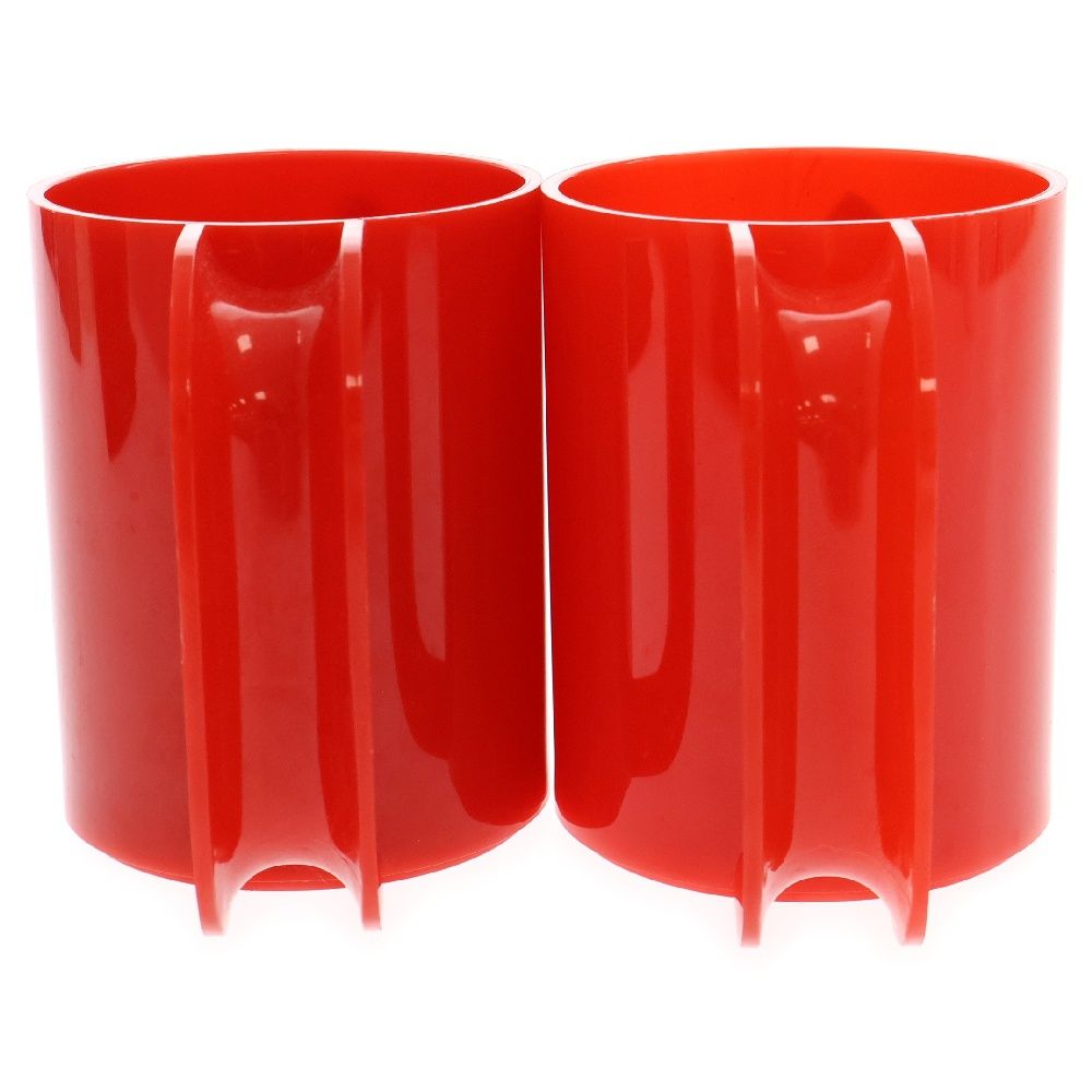 Supreme Heller mugs x4 outlet Red and Clear