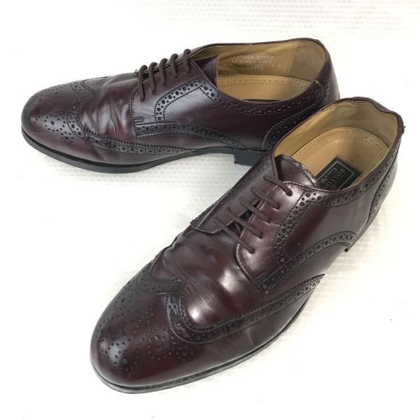本物志向の方　BOSTONIAN　ボストニアンウイングチップ　革靴　28.5㌢ 80s-90s?/Vintage☆USA製☆ボストニアン/BOSTONIAN