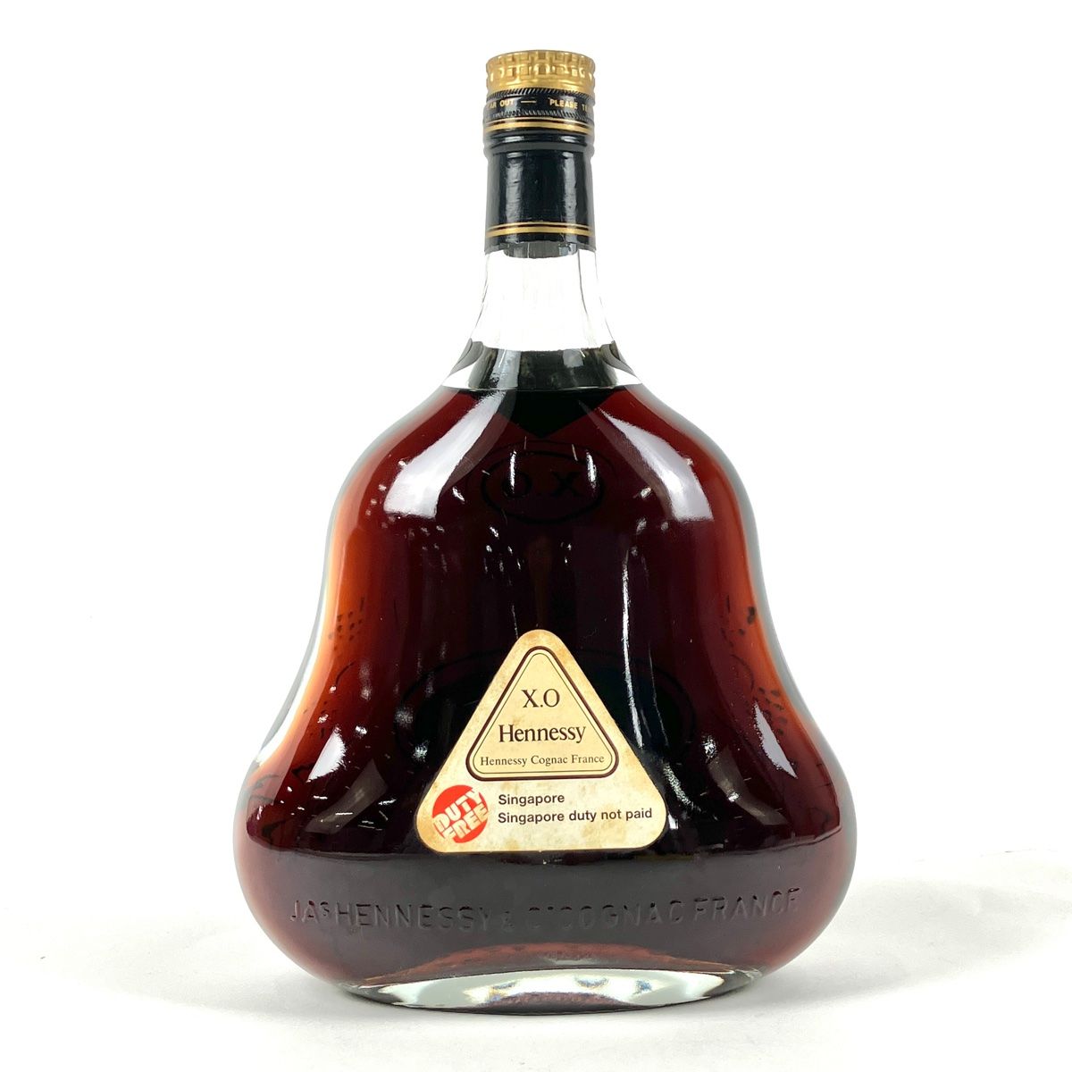 ヘネシー Hennessy XO 金キャップ クリアボトル 1000ml ブランデー