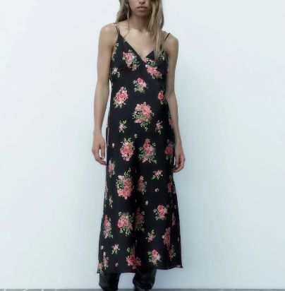 送関込み★ZARA/ザラ★フローラル キャミソールマキシワンピース ZARA ザラ/ M / フローラル プリント キャミソール ワンピース