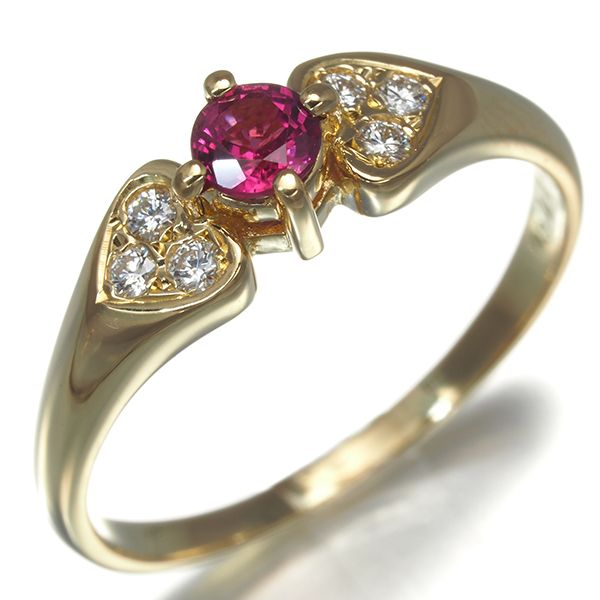 ミキモト リング ルビー 0.27ct ダイヤ ダイヤモンド 0.08ct 12