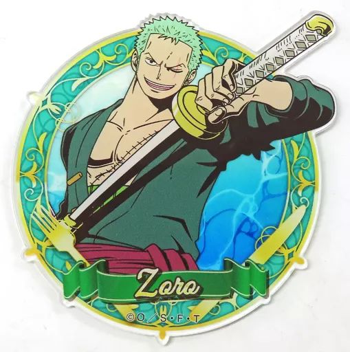 中古】コースター ロロノア・ゾロ オリジナルアクリルコースター