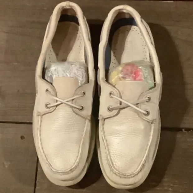 SPERRY TOP-SIDER スペリー トップサイダー レザーデッキシューズ 27.5cm ホワイト