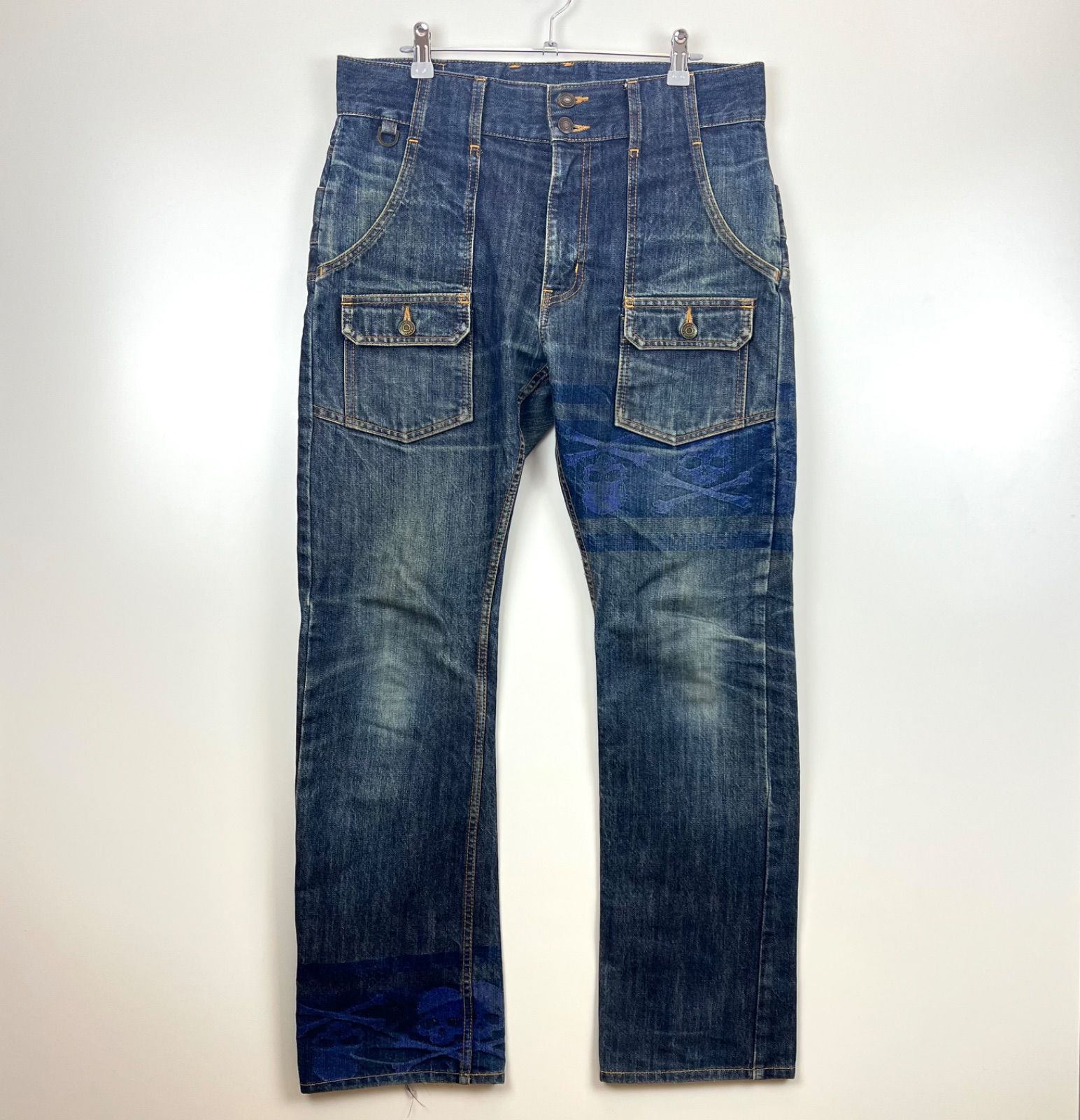 mastermind ダブルウエスト ブラック デニム M