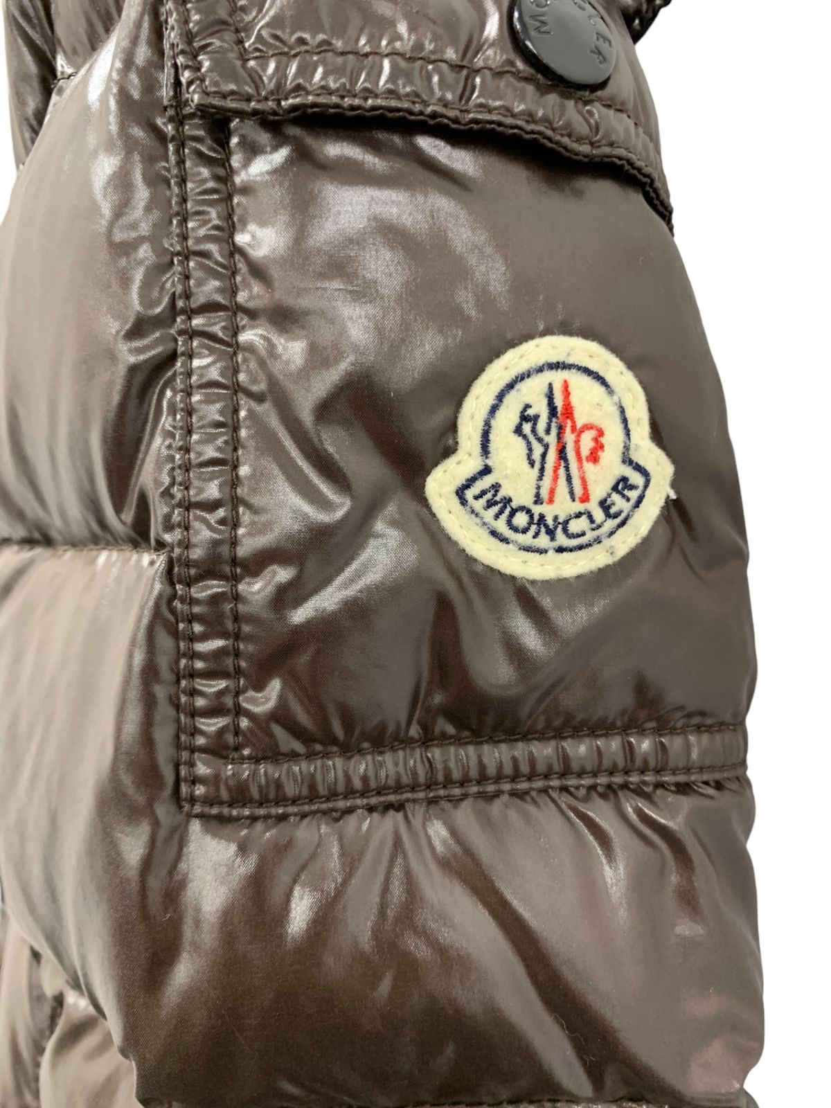 モンクレール 920-093-49348-50 68950 ダウンコート 0 ブラウン