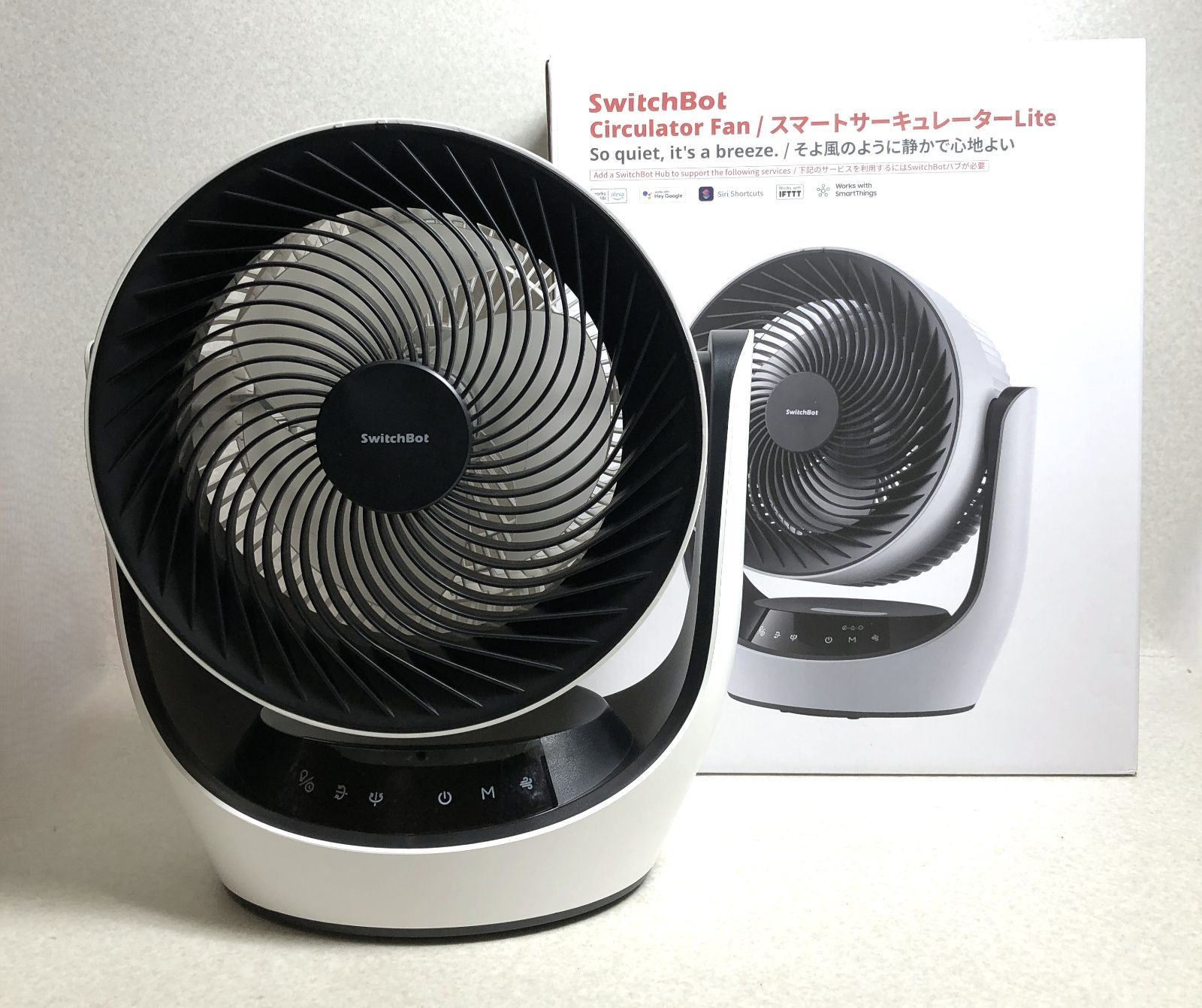 DH1387 SwitchBot スイッチボット サーキュレーター バッテリー式 W3800511