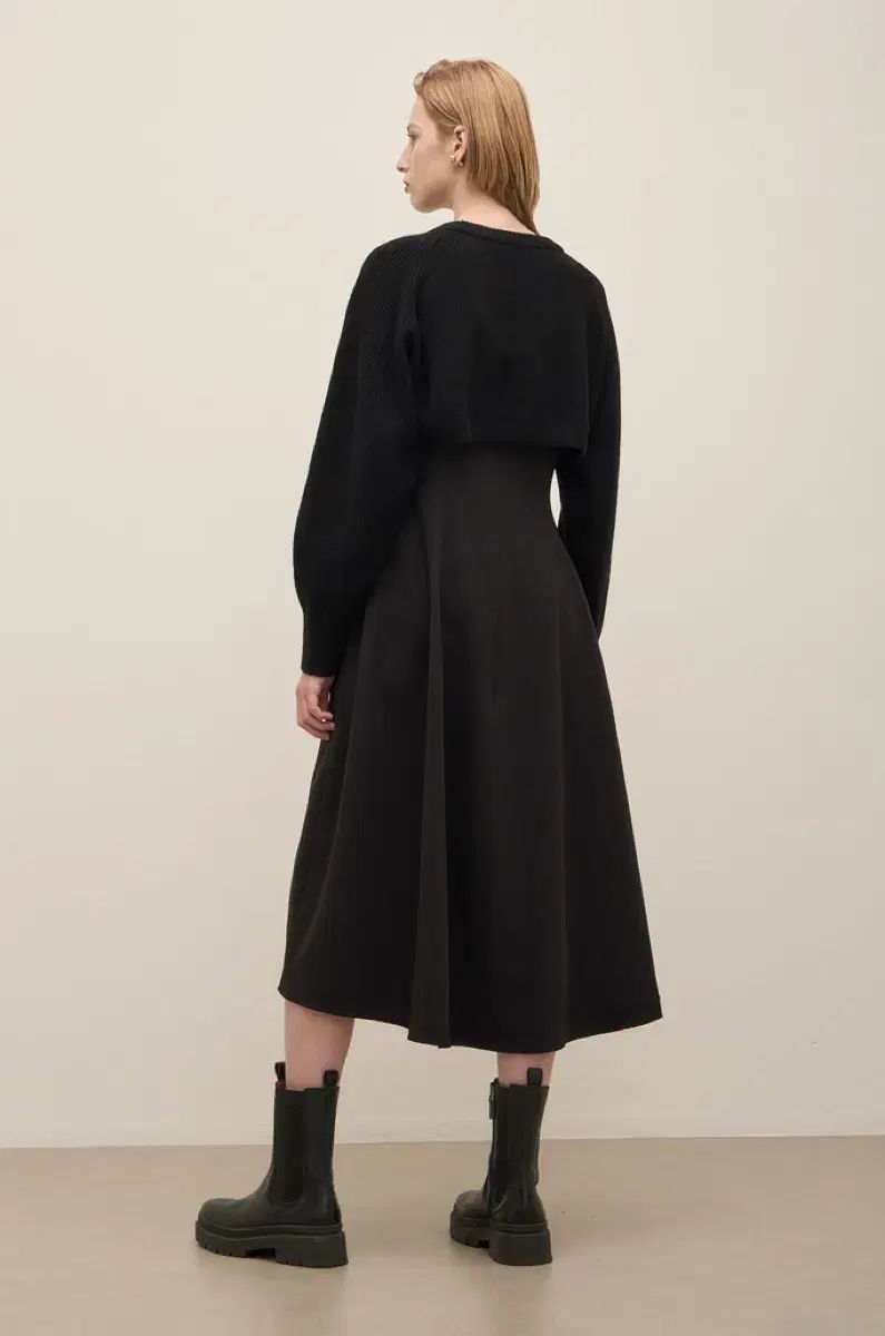 SYSTEM システム フ ワンピース ボレロ ニット トップス 黒