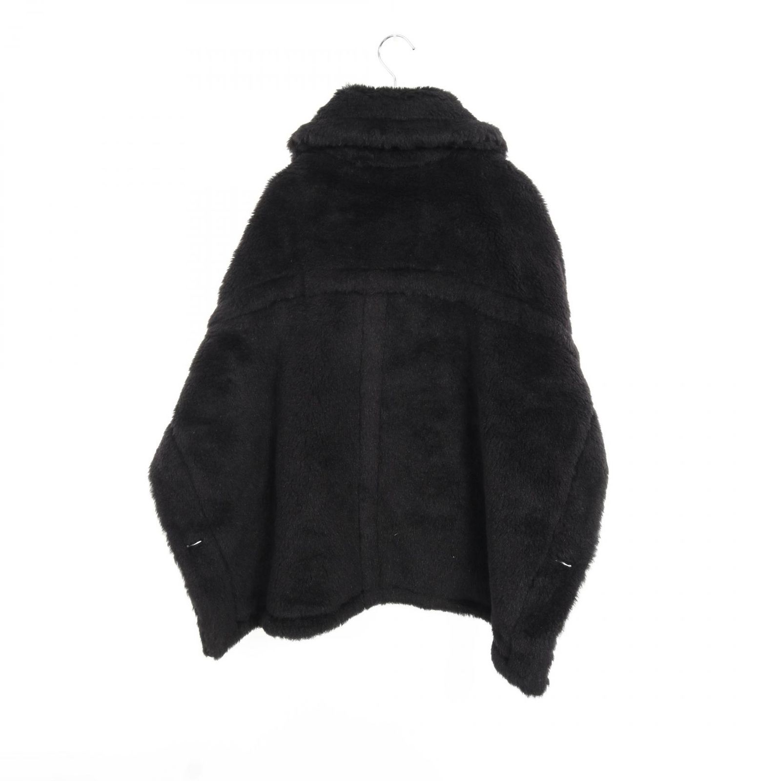 お値下げ中‼️Max Mara テディポンチョケープコート　黒 MAX MARA マックスマーラ MANTO1 テディベア ケープ ポンチョ