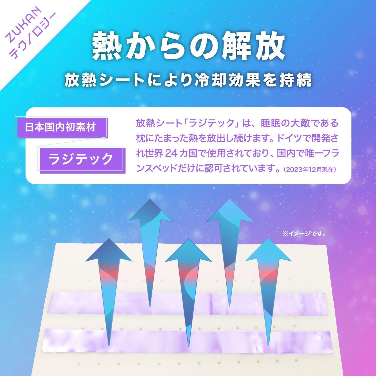 枕 一年中一晩中の快眠をお届けします