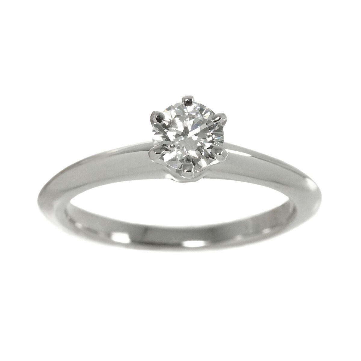 ティファニー TIFFANY&CO. ソリティア ダイヤ 0.38ct G/VVS2/3EX 8号