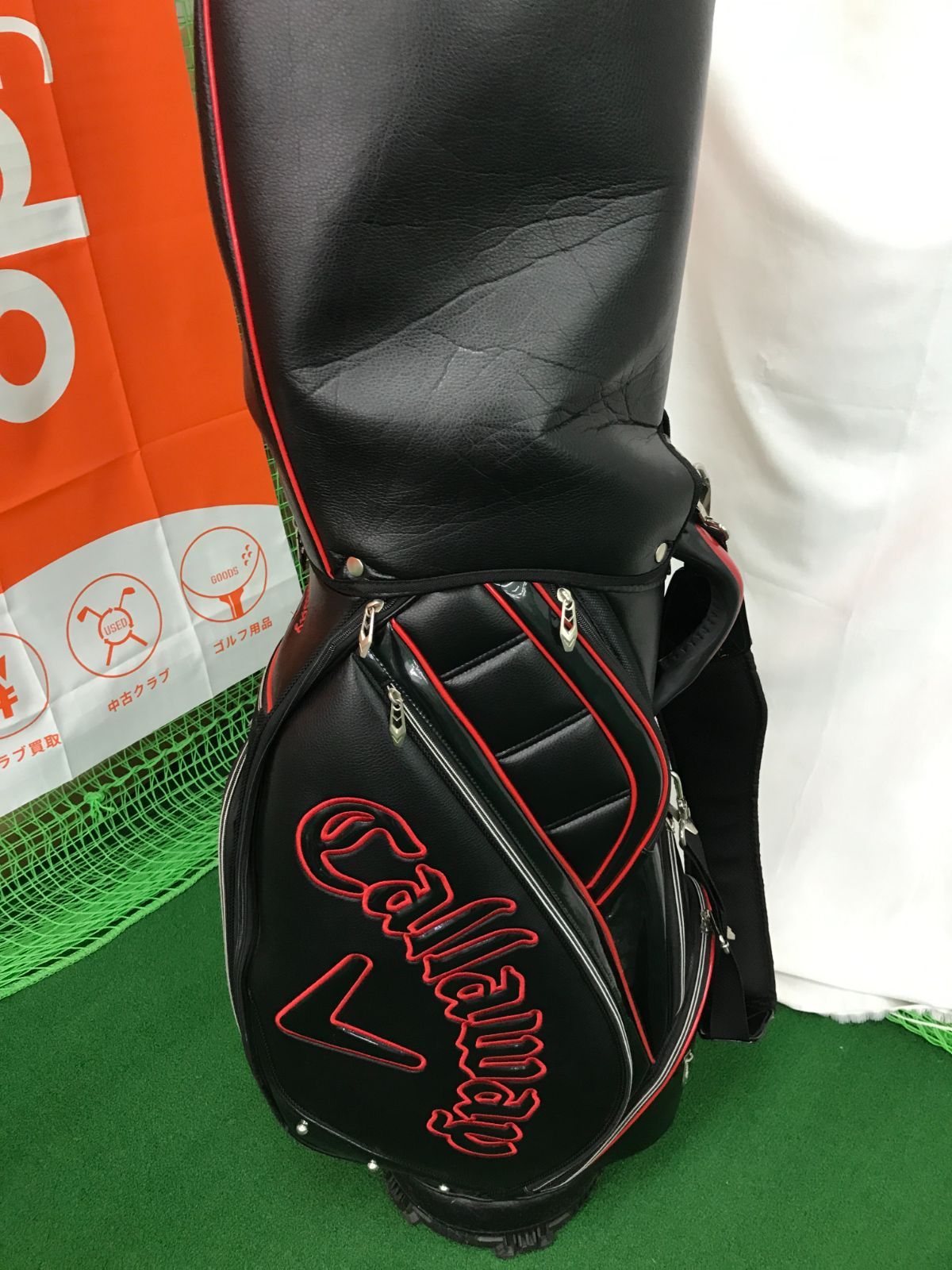 Callaway キャディバッグ ブラック/レッド Callaway CHV 軽量ゴルフ