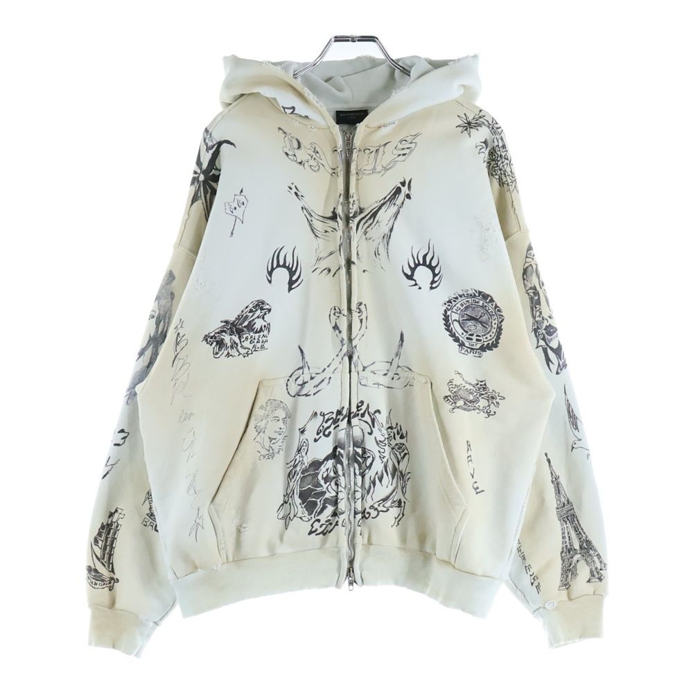 BALENCIAGA (バレンシアガ) 24SS Graffiti Zip Up Hoodie 770939 TQVK1