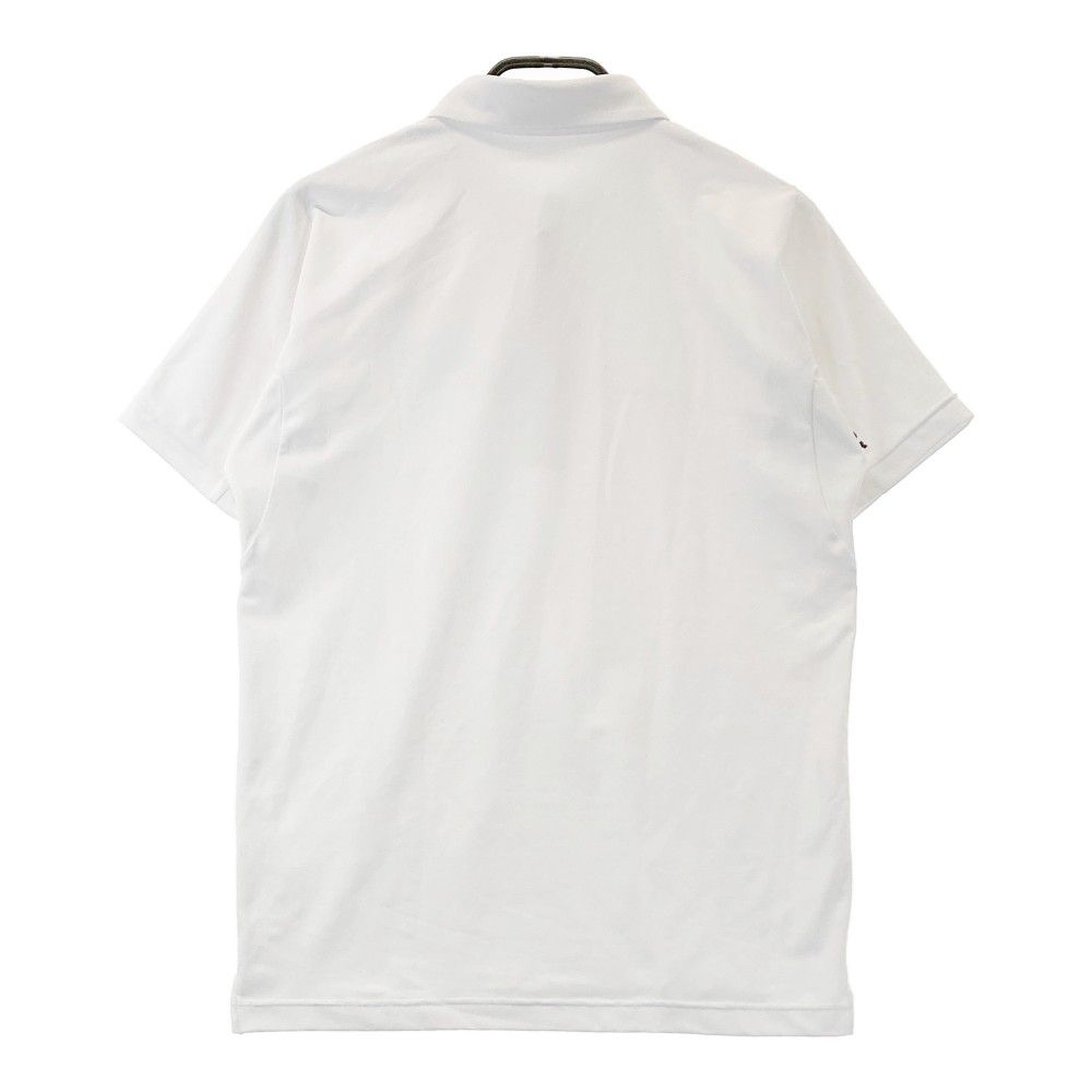 サイズ：M MUNSING WEAR マンシングウェア  ハーフジップ 半袖ポロシャツ 総柄 ブルー系 [240101460770] ゴルフウェア メンズ ストスト MUNSING WEAR マンシングウェア ハーフジップ 半袖ポロシャツ 総