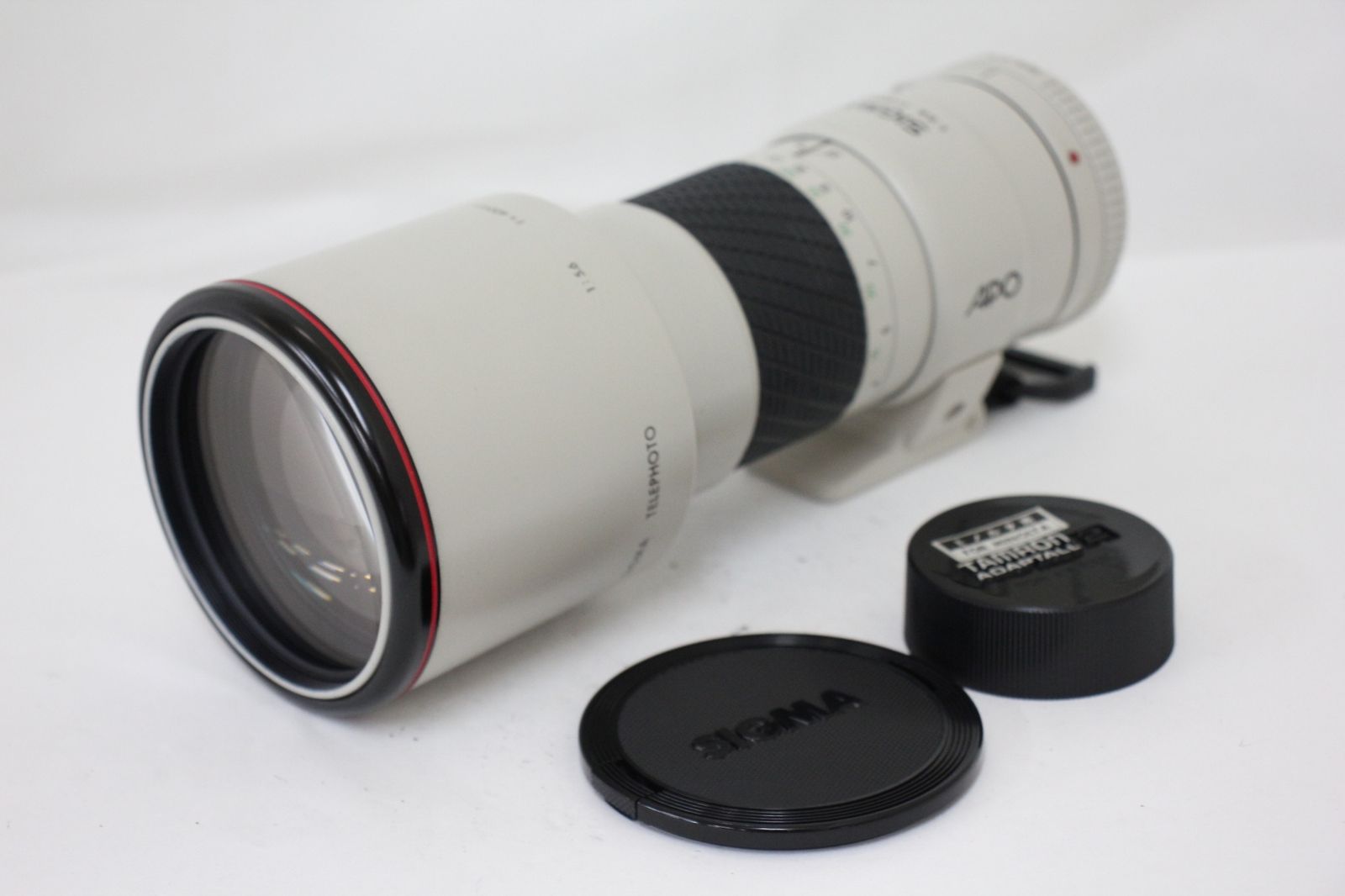 返品保証 シグマ Sigma Telephoto 400mm F5.6 Multi-Coated 三脚座 前後キャップ付き ミノルタマウント レンズ e868