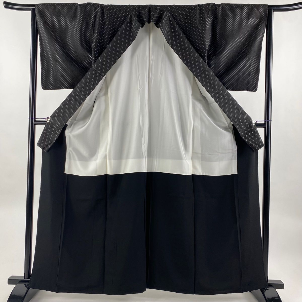 大島紬 竜巻絞り 着物 平和屋着物○上質な紬 竜巻絞り柄 正絹 逸品