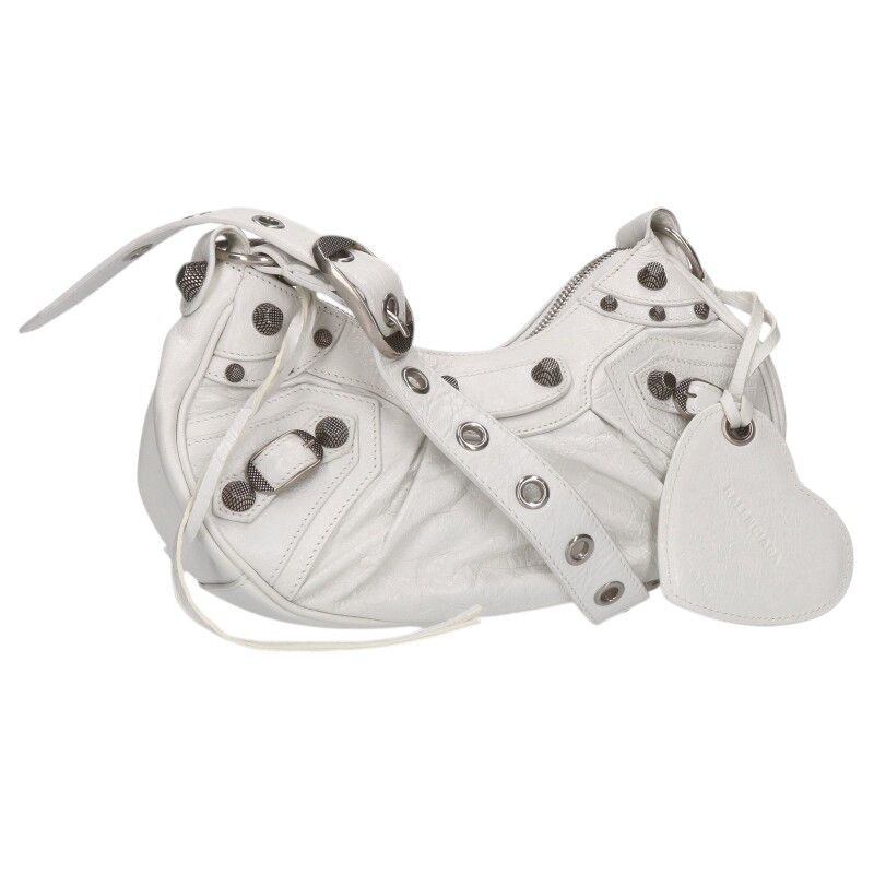 バレンシアガ LE CAGOLE 671309 ルカゴールレザースタッズショルダーバッグ レディース