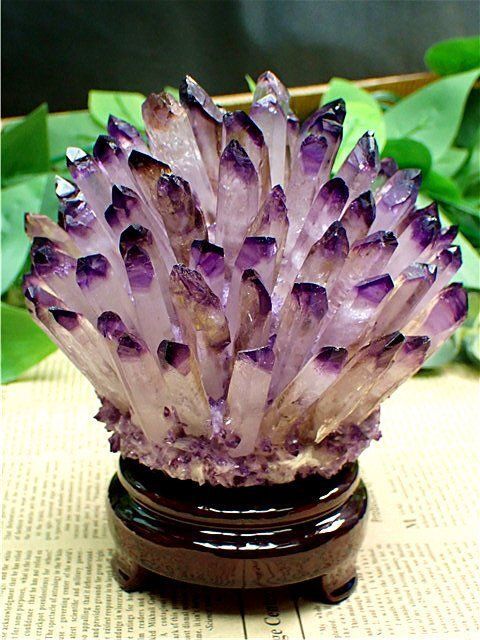約：1055gAAA級家庭円満☆天然アメジストクラスターB85G6