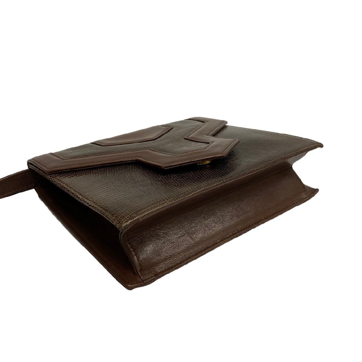 極 美品 希少品 Yves Saint Laurent イヴサンローラン レザー 本革