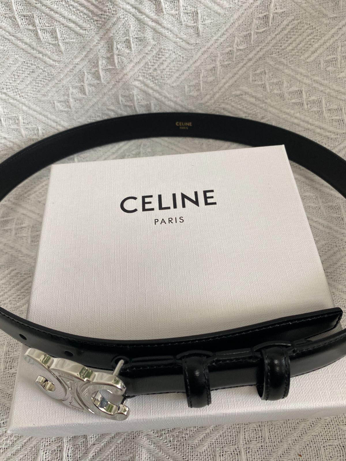 CELINE トリオンフ ベルト 80 メンズ 男性 MENS ブラック 黒 - メルカリ