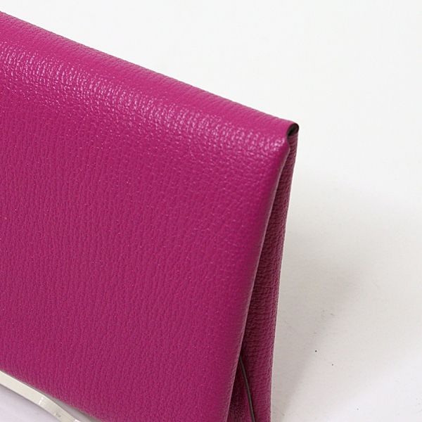 エルメス HERMES カルヴィ デュオ シェーブル ピンクパープル系 W刻印  