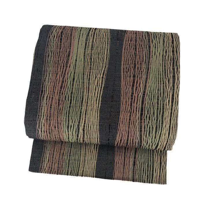 袋帯 小森久 小森草木染工房 本場筑前博多織 リバーシブル