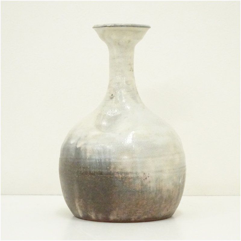 萩焼 十二代 田原陶兵衛造 下蕪花入（共箱） 花入れ 茶道 茶道具 花瓶