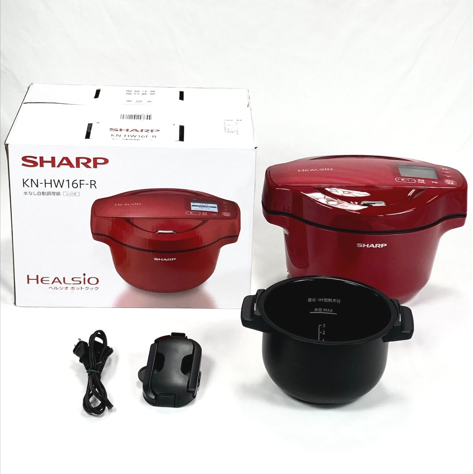 シャープ 水なし自動調理鍋 1.6L レッド系SHARP ヘルシオホットクック