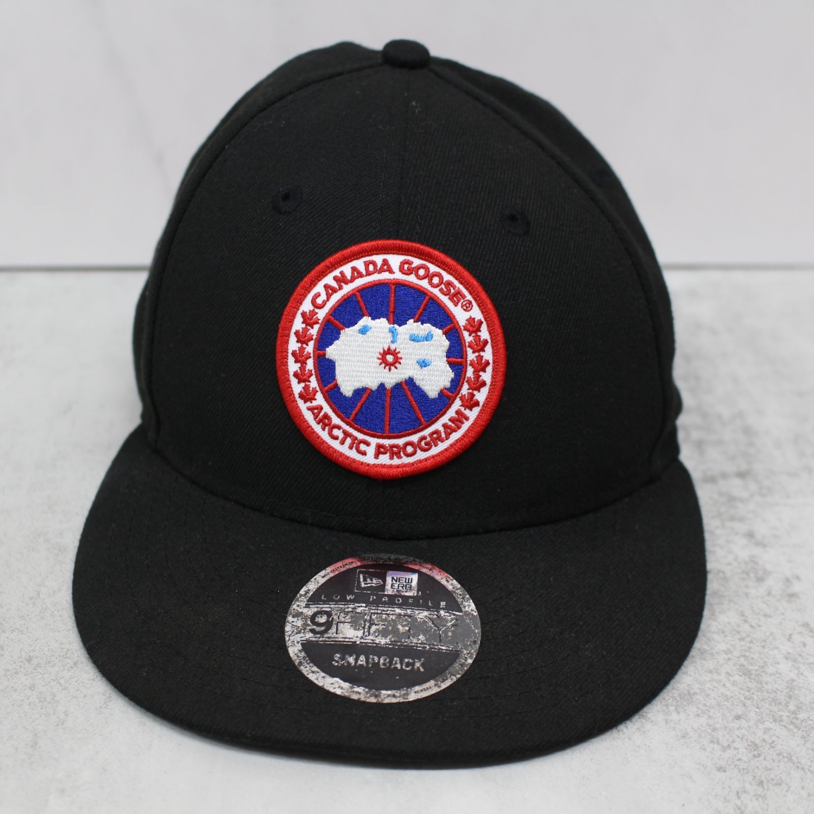 S018)NEW ERA×CANADA GOOSE コラボキャップ ブラック - 【31日〜5日