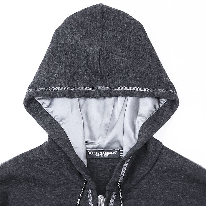 DOLCE&GABBANA / ジップパーカー/40/モヘア/GRY/F9203T 美品】DOLCE&GABBANA ドルチェアンドガッバーナ スウェット モヘア