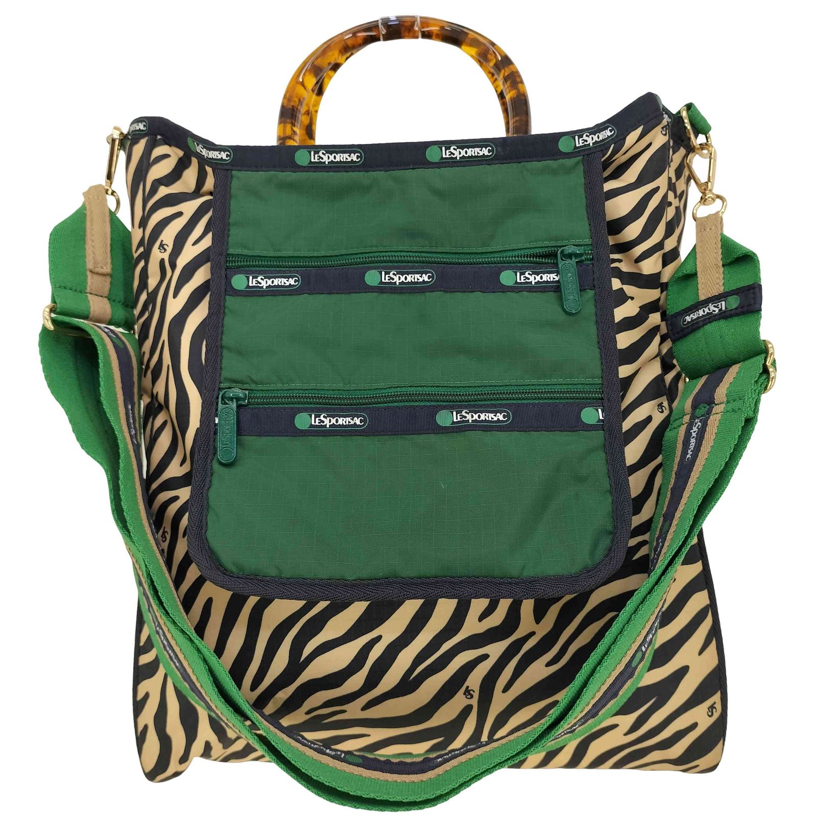 レスポートサック LeSportsac LG 2ZIP POCKET TOTE クリーム