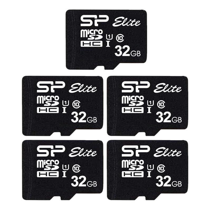 Silicon Power シリコンパワー Elite microSDカード 32GB 5枚パック アダプター付き
