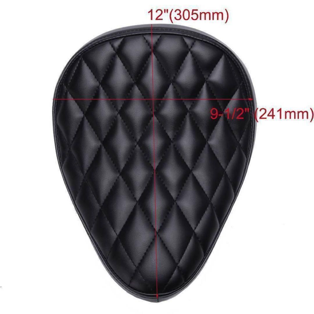 ハーレー スポーツスター XL ソロシート 2010〜2025年式対応 チョッパー ボバースタイル PUレザー 高品質カスタムシート 取付キット付 DECORATOM_COM_BR