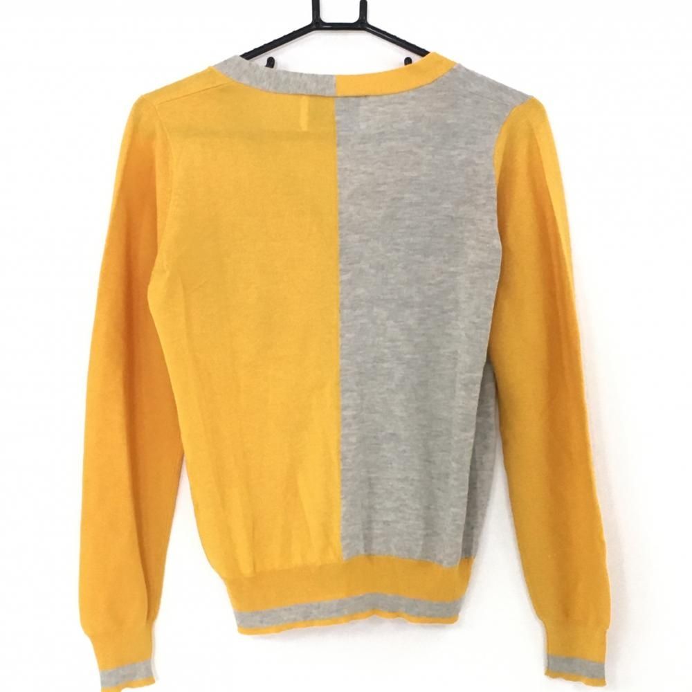 【美品】MARK&LONA ゴルフセーター 46 イエロー 美品】MARK&LONA ゴルフセーター 46 イエロー
