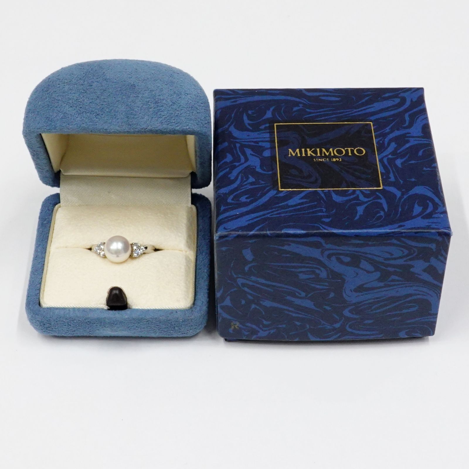MIKIMOTO ミキモト あこや真珠 パール 8.0mm ダイヤモンド Pt950