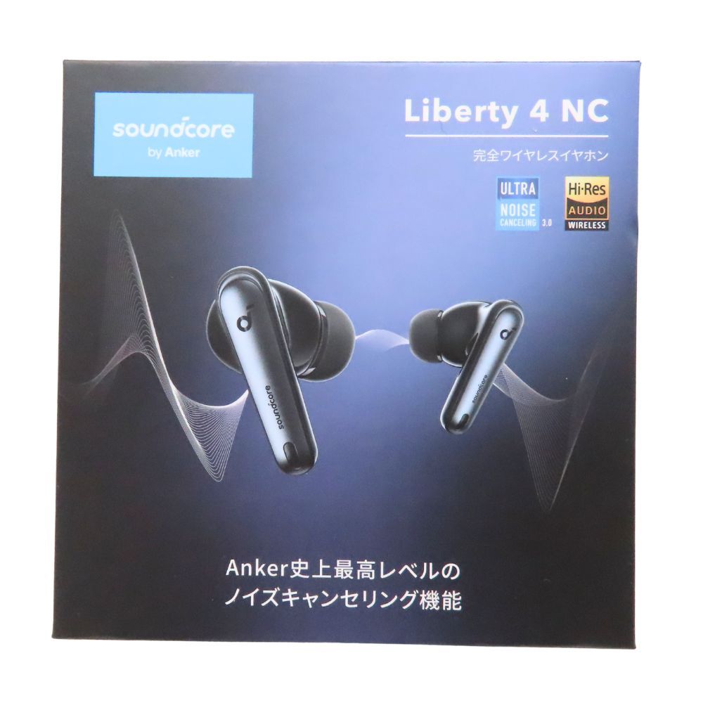 Anker アンカー Soundcore Liberty 4 NC ワイヤレスイヤホン ブラック 黒 A3947N11 ノイズキャンセリング 超長時間再生 ワイヤレス充電 USB Type-C A2503993 無料ギフトラッピング承ります