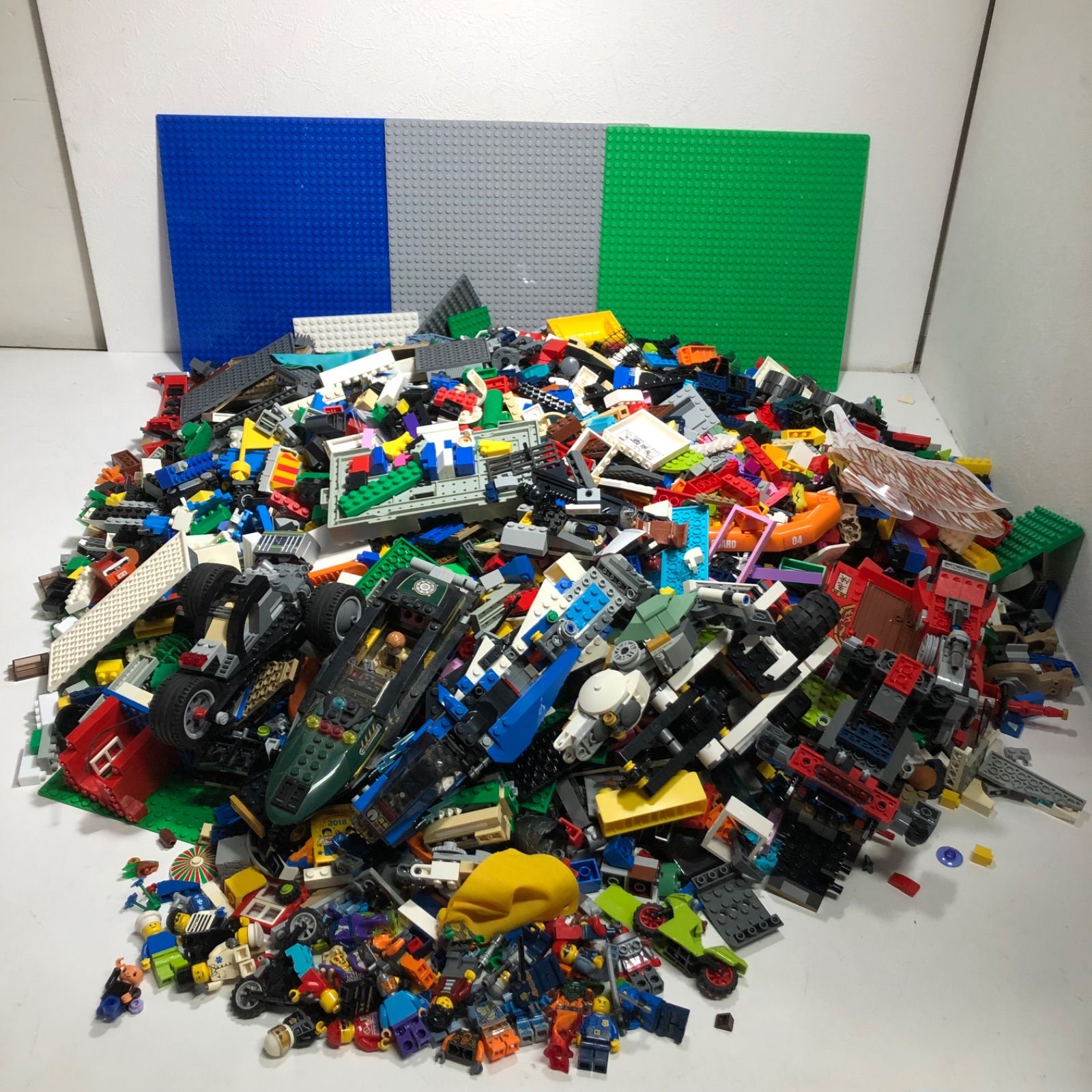 ☆LEGO レゴ パーツ 基礎板、フィギュア含む 大量まとめ売り 約10kg 