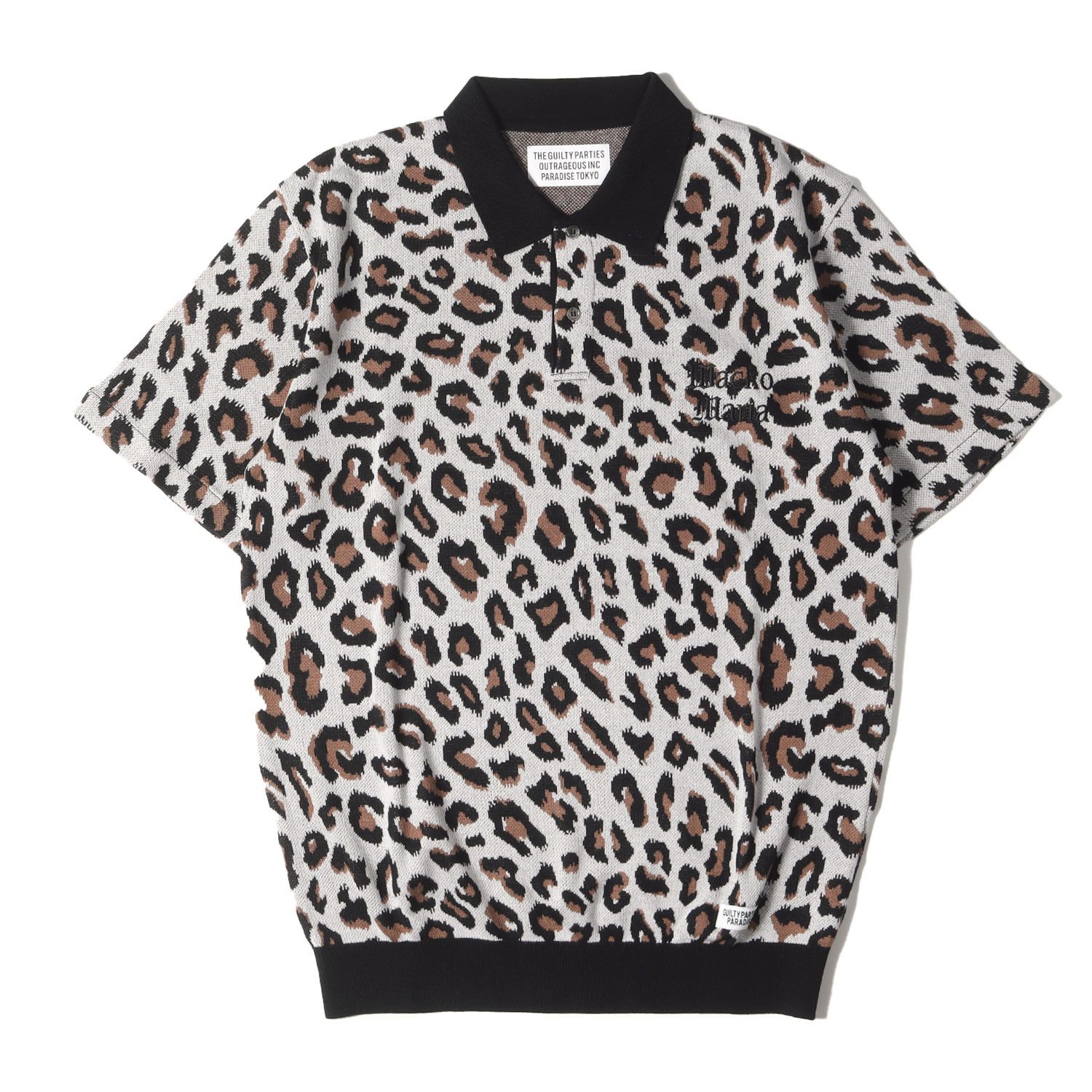 WACKO MARIA ワコマリア ポロシャツ サイズ:L 23SS レオパード柄 ジャガード ニット 半袖ポロシャツ LEOPARD KNIT  POLO SHIRT アイボリー トップス【メンズ】 - メルカリ