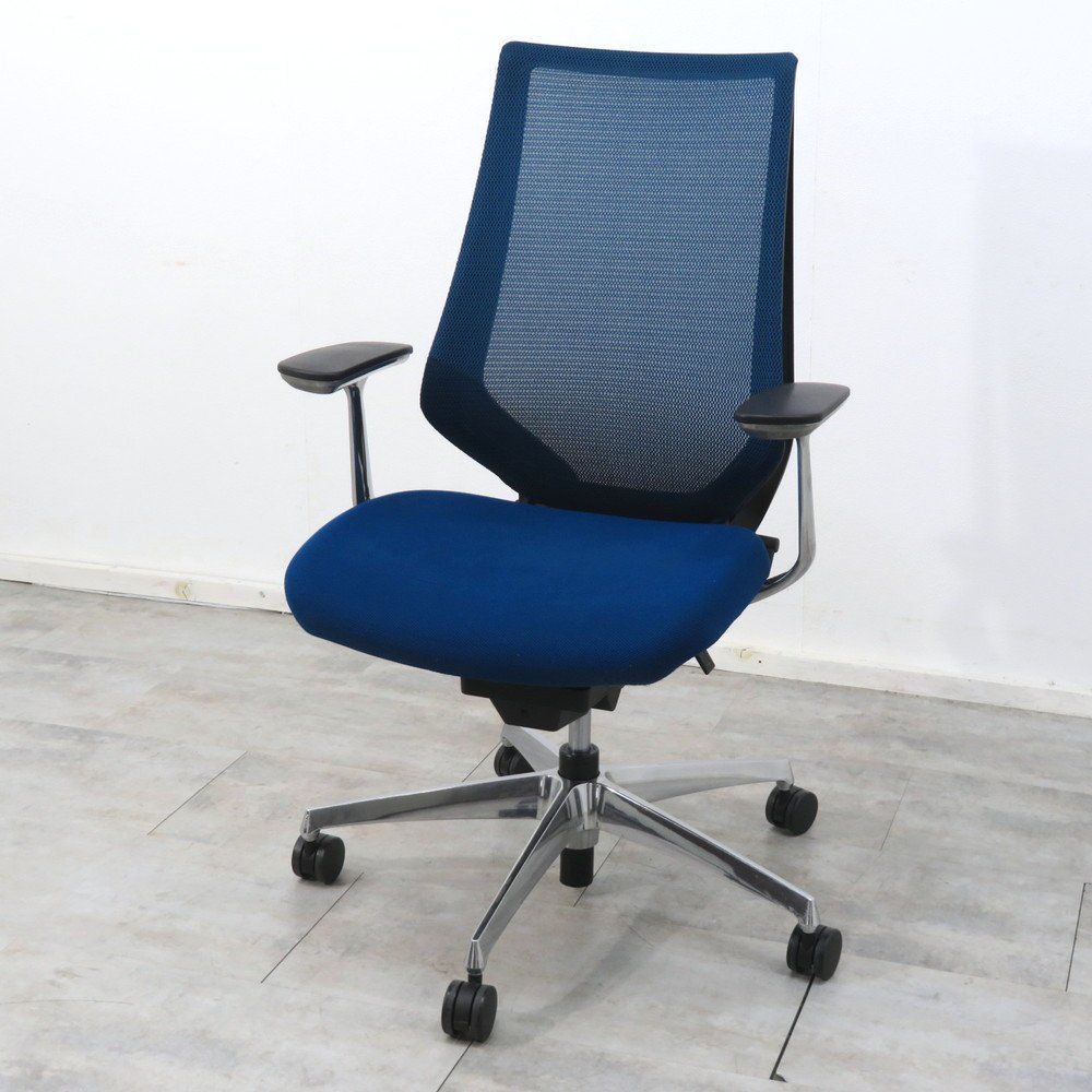 2016年製／KOKUYO／Duora／OAチェアー／椅子／メッシュ／中古／コクヨ デュオラ 可動肘 ハイバック 樹脂脚 ランバーサポート付 ブラック 中古デュオラ メッシュ CRS-G3000E6 コクヨ&frasl;KOKUYO 肘無ハイバック