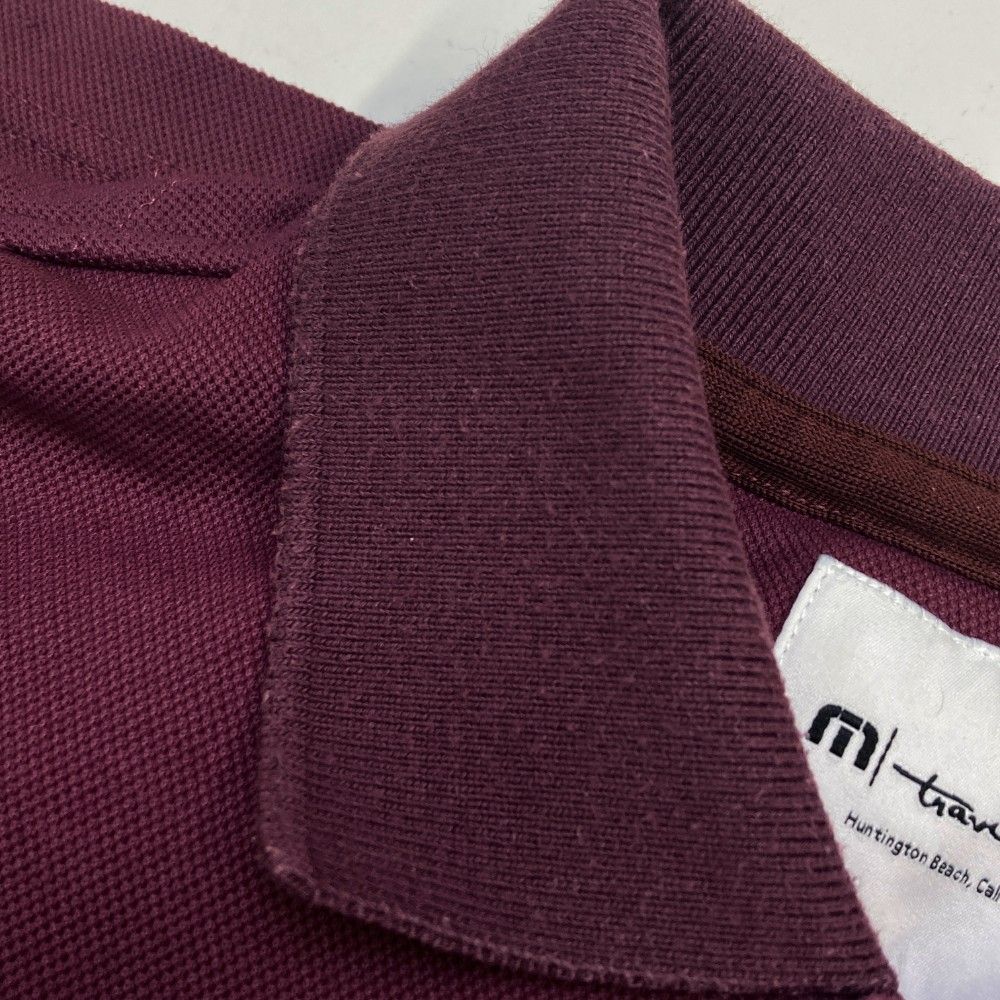 サイズ：L TRAVIS MATHEW トラビスマシュー  半袖ポロシャツ  ブラウン系 [240101344737] ゴルフウェア メンズ ストスト サイズ：L TRAVIS MATHEW トラビスマシュー 半袖ポロシャツ ロゴ
