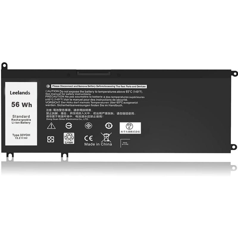 【PSE認証済み】ノートパソコン 交換バッテリー 33YDH for Dell Inspiron 15 7577 17 7000 7773 7778 7786 7779 2in1 G3