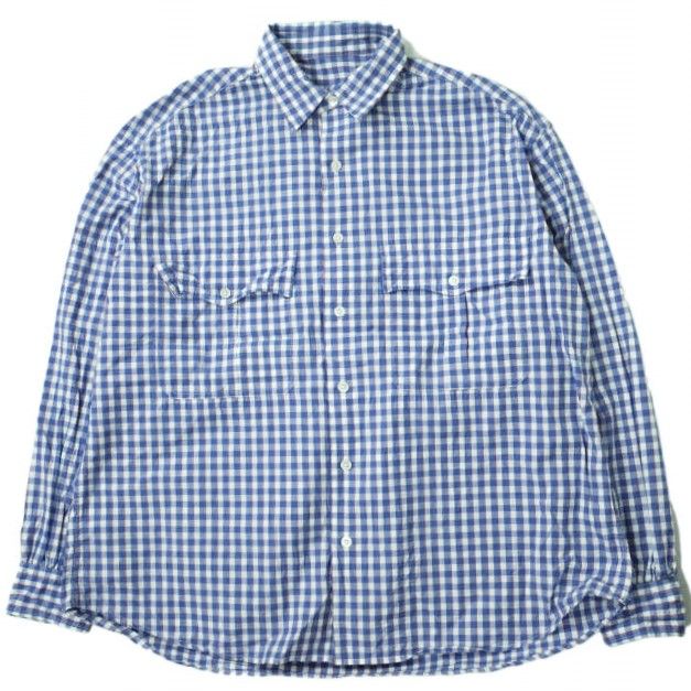 Porter Classic ロールアップ ギンガムチェックシャツ S